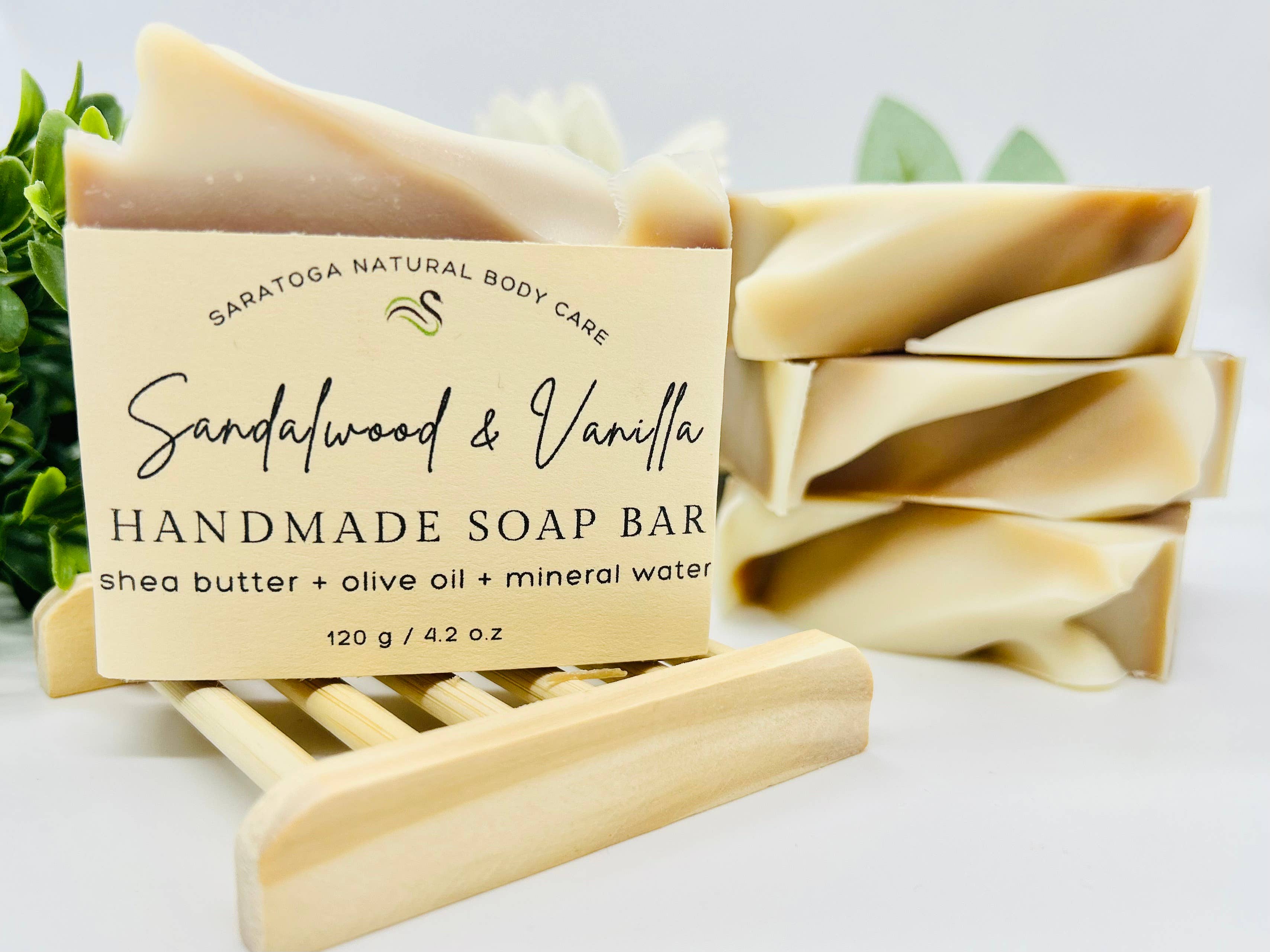 SARATOGA SOAP COMPANY - Wholesale Bar Soap - Sandalwood Vanilla Handmade Soap Bar VEGAN COLD PROCESS3