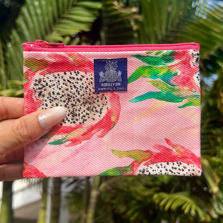 Dragonfruit Coin Pouch for wholesale by Aubrey Emi Designs