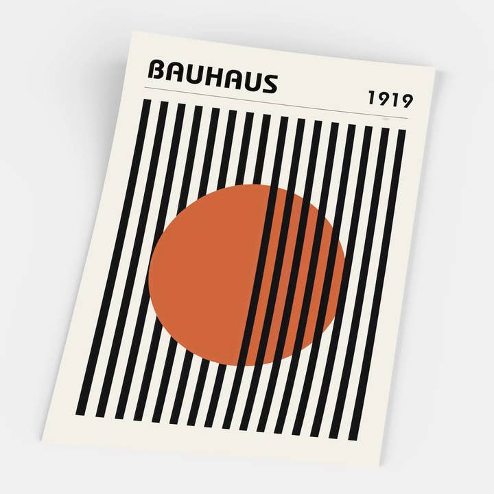 Gustave - Wholesale Art Print - Theo van Doesburg, Bauhaus Orange Circle1