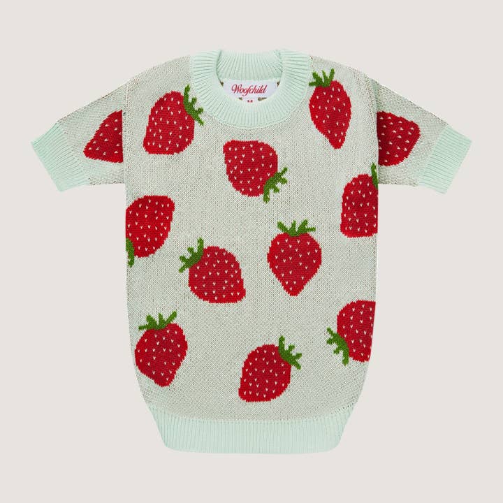 Strawberries Dog Sweater for wholesale by Woofchild