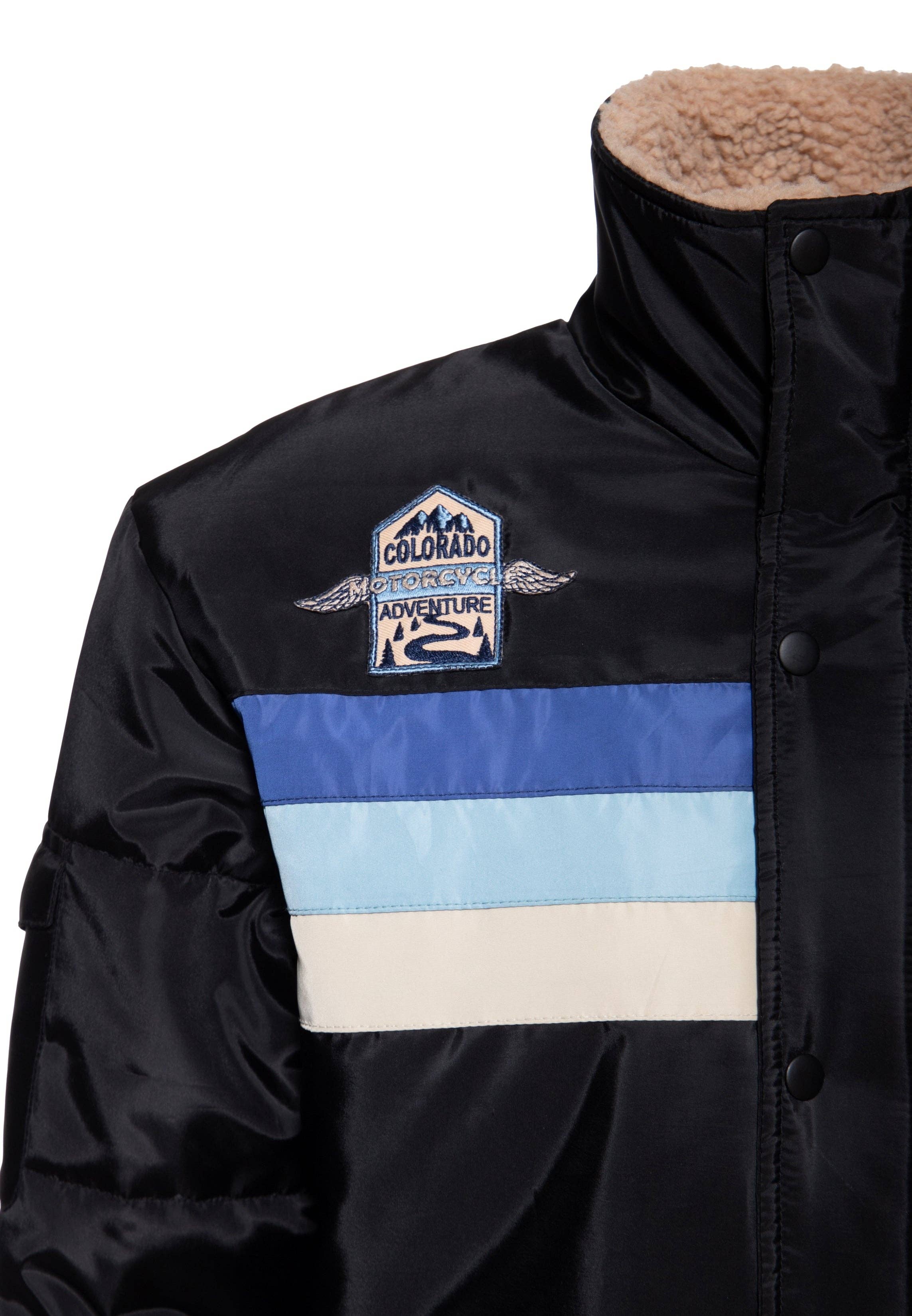 anthracite Winter Jacket "Motor Traveller" for wholesale on Faire4