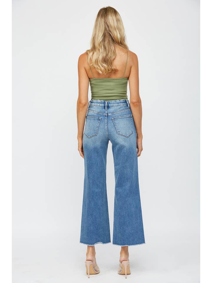 FESTIVAL STRETCH SUPER HIGH-RISE WIDE LEG for wholesale on Faire