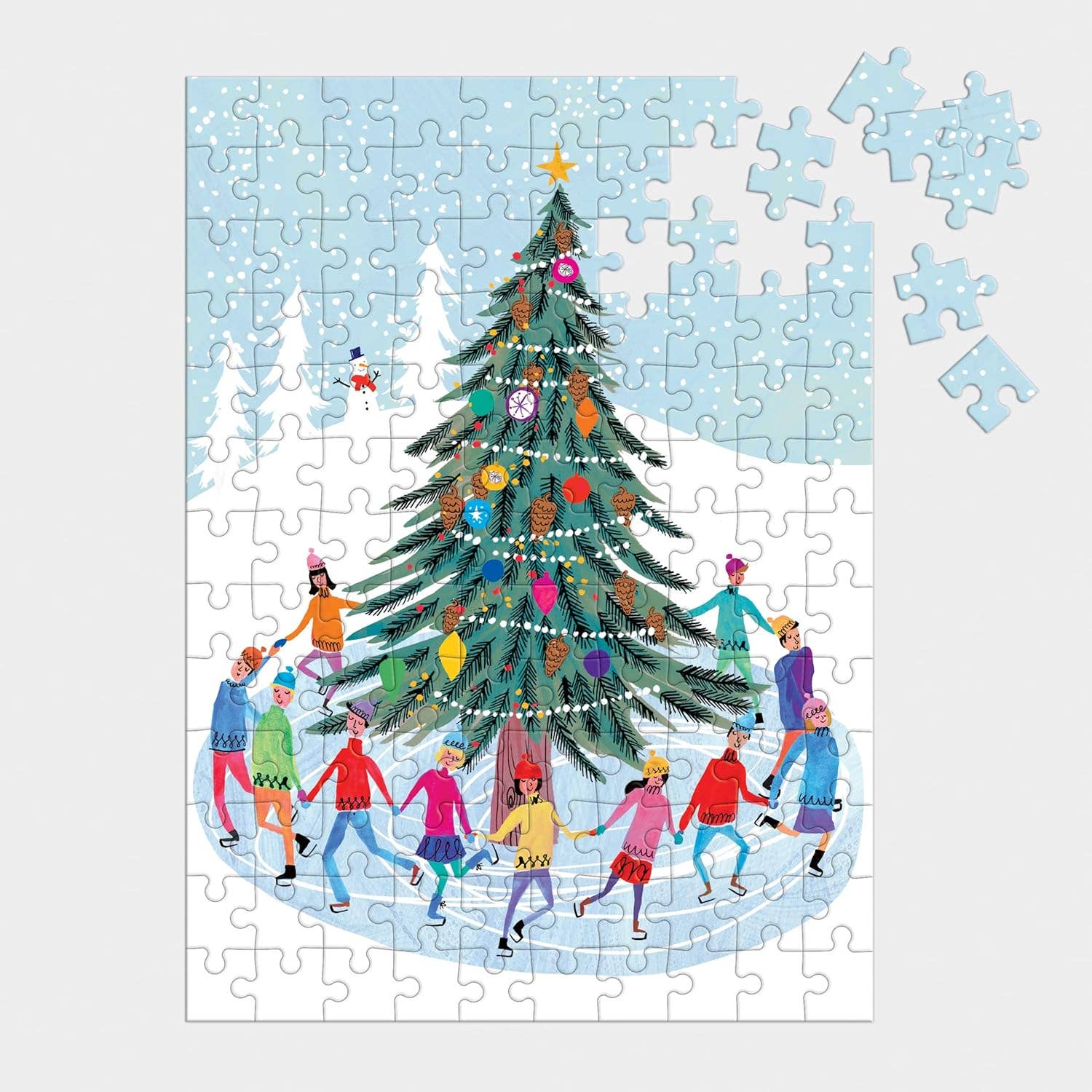 Chronicle Books - Wholesale Ornament - Tree Skaters 130 Piece Puzzle Ornament1