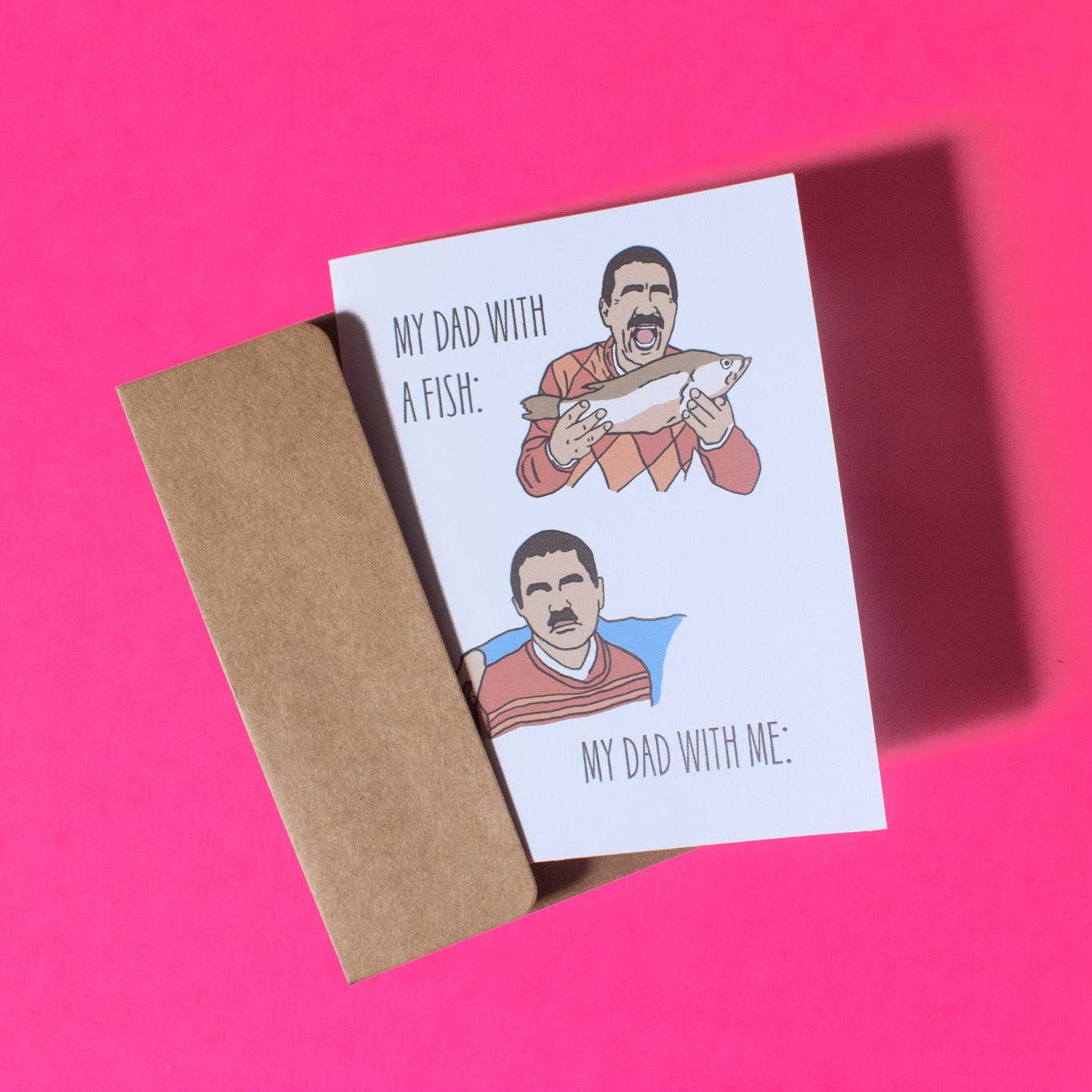 Doctor Scribble - Wholesale Father's Day Card - Funny Dad Birthday Card | Dad With a Fish Greeting Card3