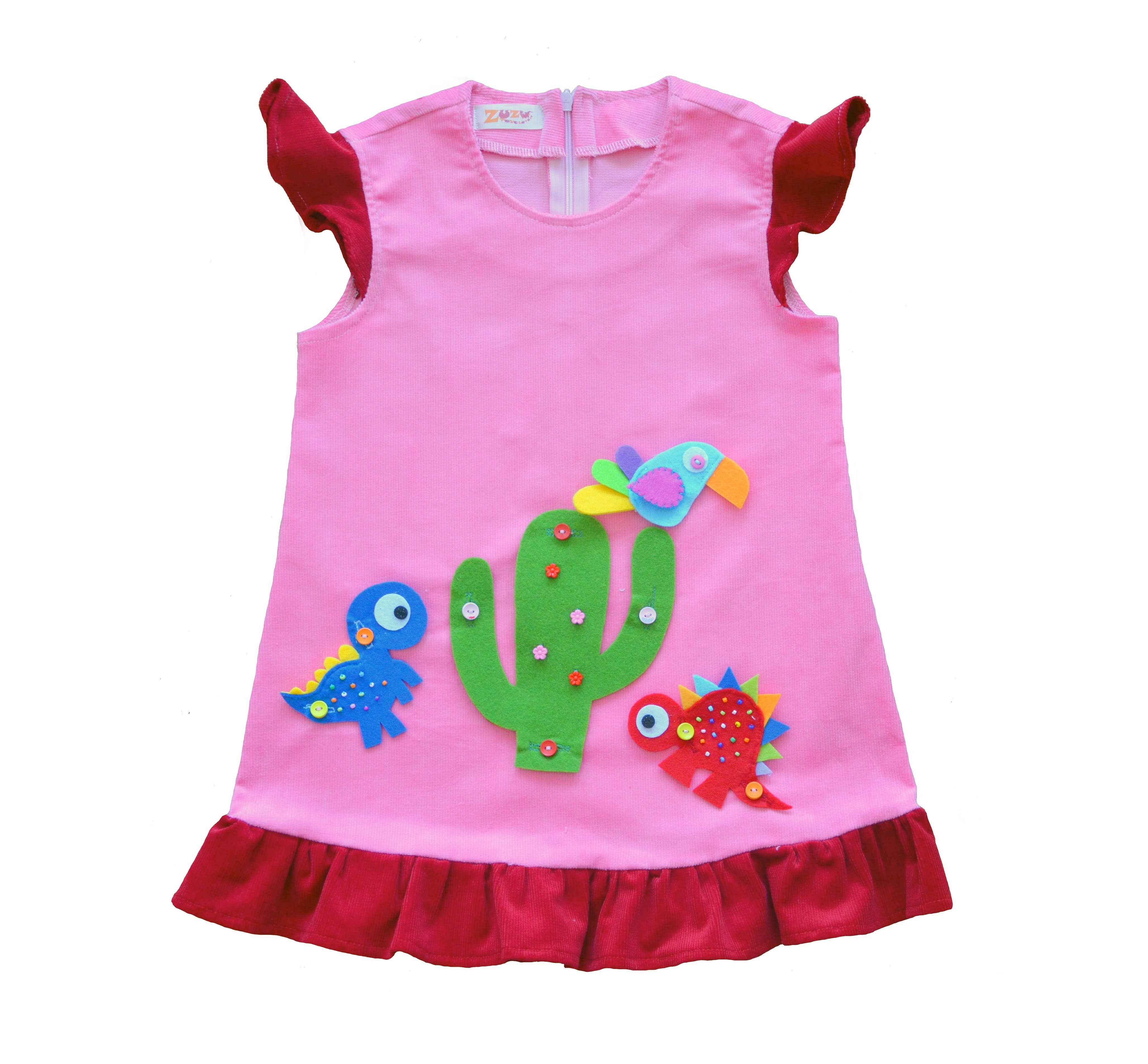 ZuZu Toyclothes - Wholesale Dress - Kids - Jurassic Fun Sleeveless Dress0