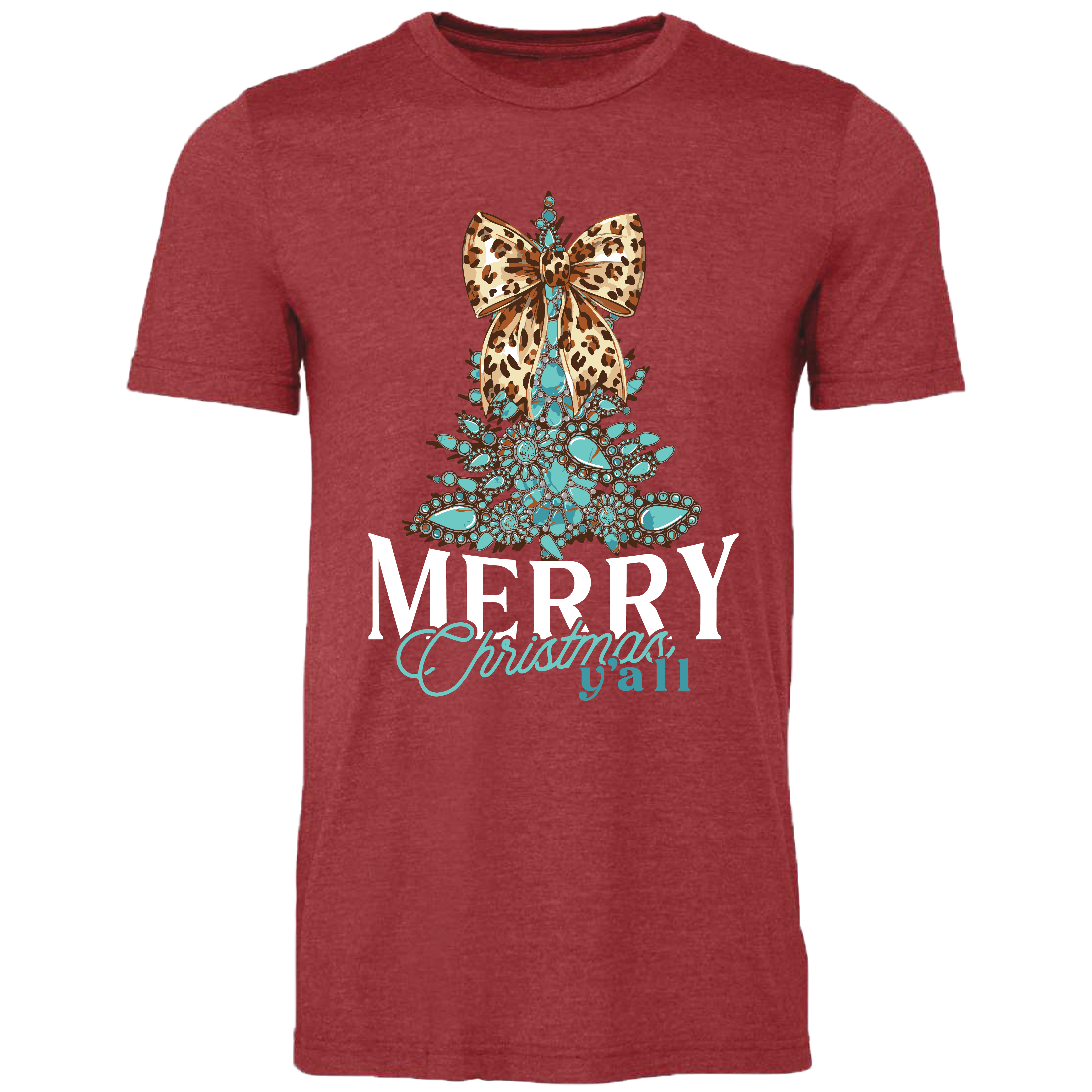 188 Christmas Tree Concho-Heather Canvas Red for wholesale on Faire1