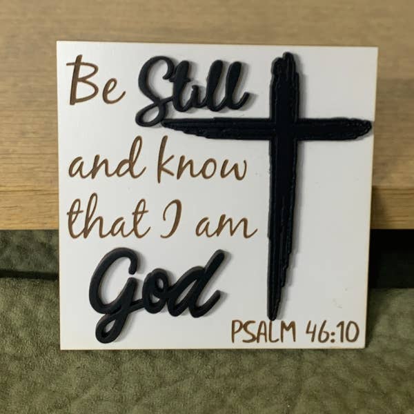 Signes Interchangeables - Spirituel - Reste tranquille et sache pour la vente par Plums & Roses