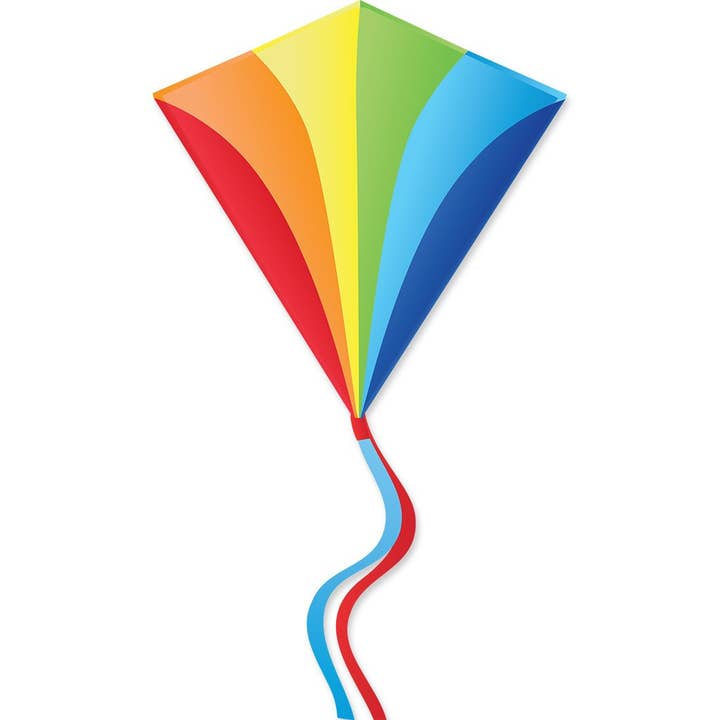 Premier Kites & Designs - Wholesale Sporting Game - Kids & Baby - 30 In. Diamond - Traditional Rainbow Kite