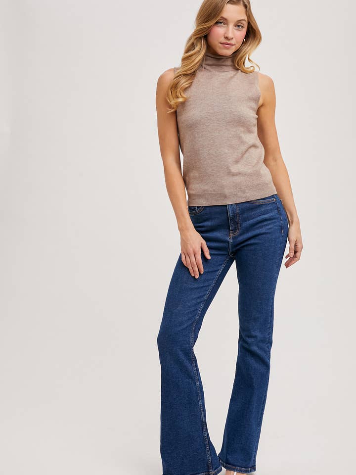 Bluivy - Wholesale Knit Top - Women's - MOCK NECK SLEEVELESS KNIT TOP13