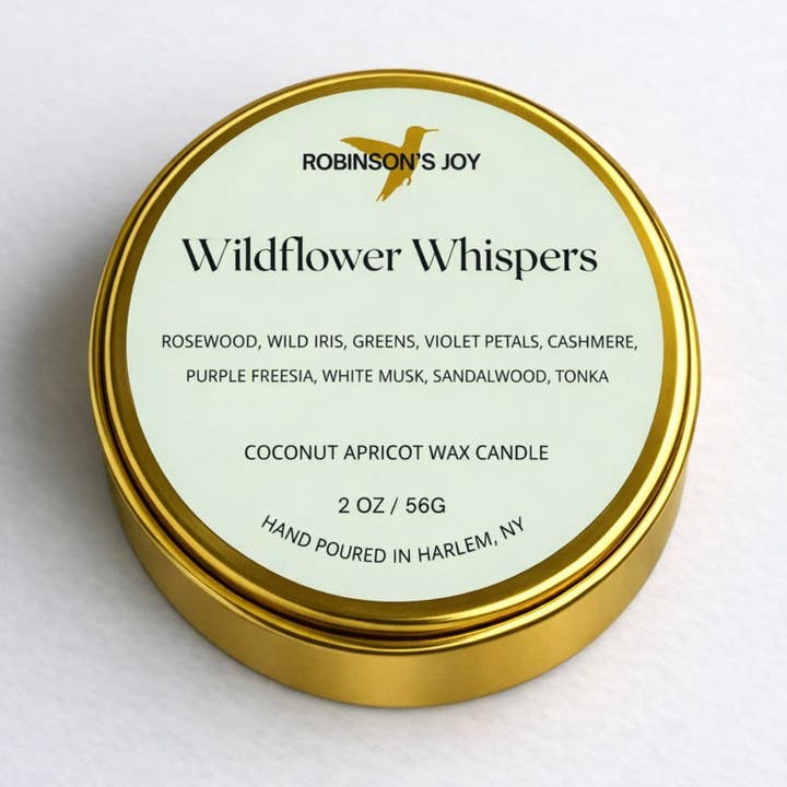 ROBINSON'S JOY - Wholesale Travel Candles - Wildflower Whispers 2oz Travel Candle - Spring 2026
