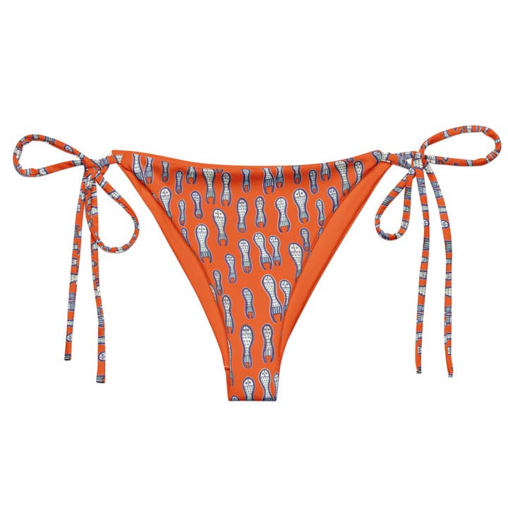 Ungud and Jiaa Dreaming Tie Side Bottom - Orange for wholesale by Palet Theory