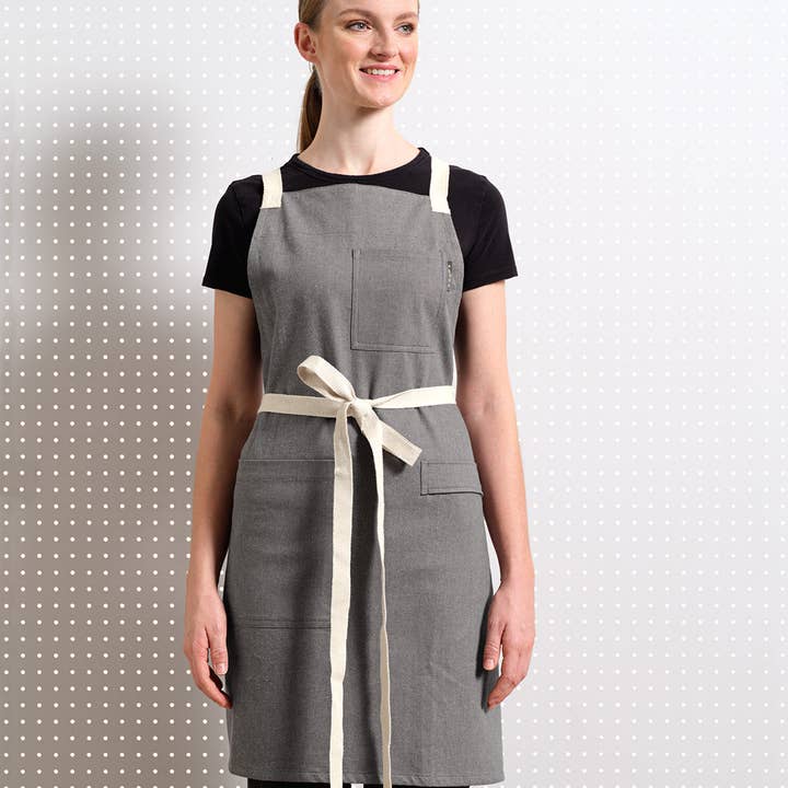 MEEMA - Wholesale Apron - Chef Apron Crossback – Upcycled Cotton, Unisex3