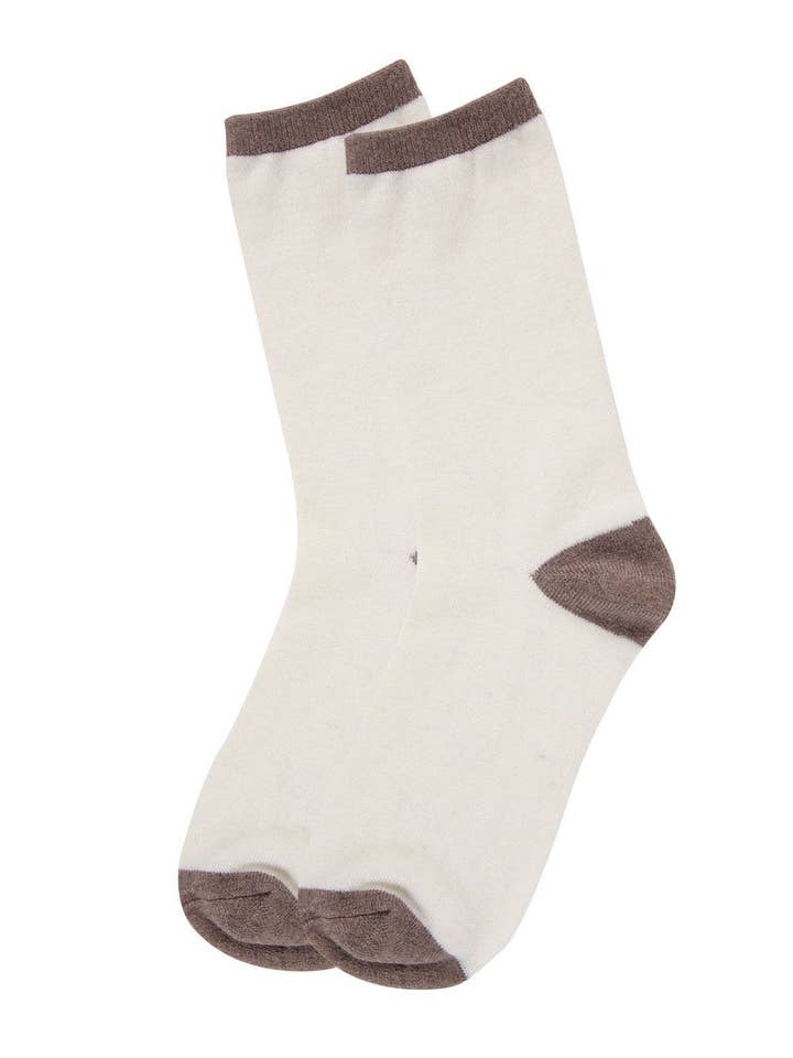 Infinity Classics International Inc. - Wholesale Socks - Women's - MeMoi Tipped Flatknit Cashmere Crew Socks5