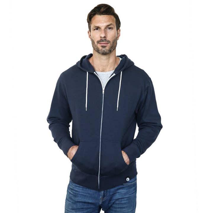 Midnight Navy Hero Hoodie Lite for wholesale by Quikflip Apparel