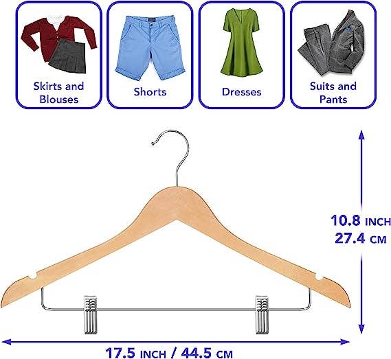 Ergodebrands - Wholesale Clothes Hangers - USTECH WoodLike Standard Shaped Hanger Biodegradable Plastic6