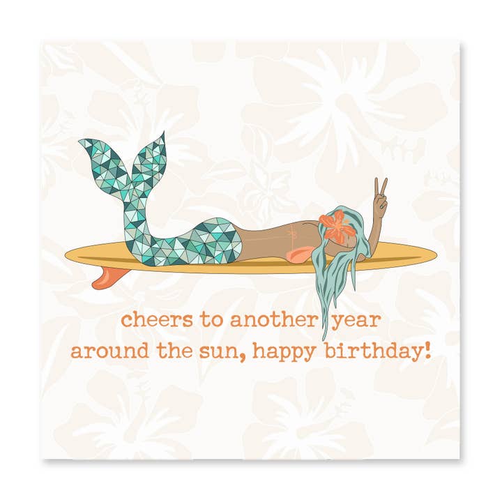 Cheers To Another Year Around The Sun | Birthday Card for wholesale by The Happy Sea