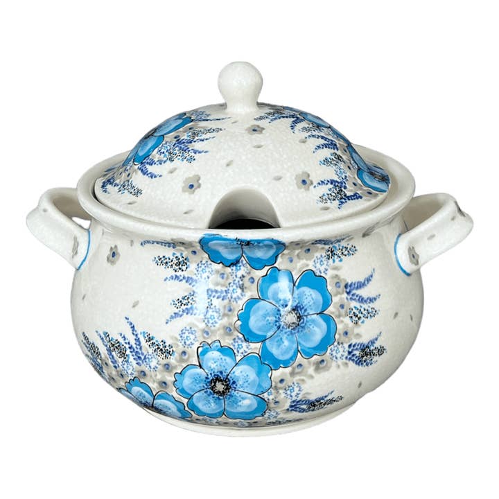 Soup Tureen, 3 Liter in "Something Blue" by Zaklady | Y1004-ART374 for wholesale by Polish Pottery Outlet