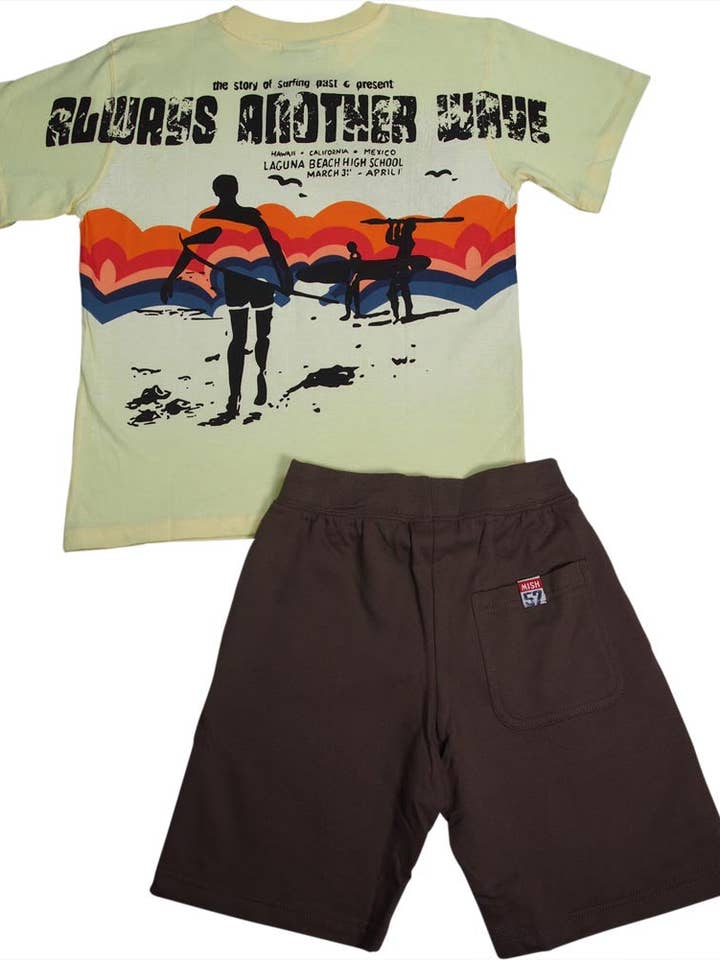 Eastern Off Price – Engroshandel Top- og shortssæt – til børn – Mish Mish småbørn & dreng bomuld kortærmet sæt15