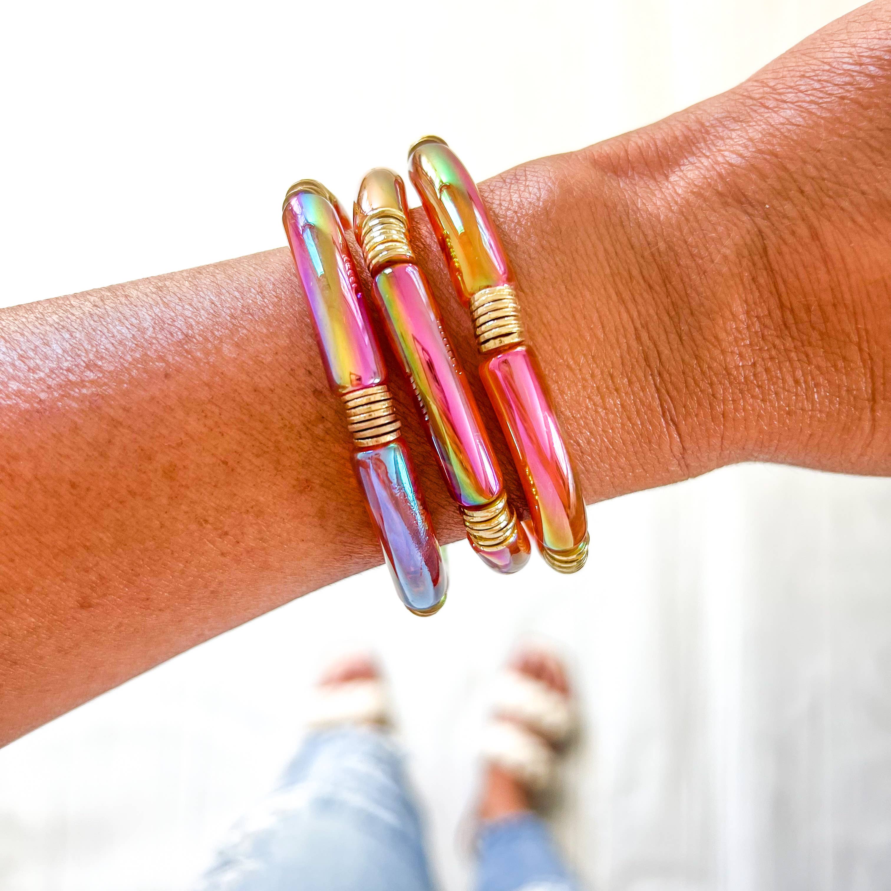 Savvy Bling - Wholesale Beaded Bracelet - Metallic Tube Bracelets74