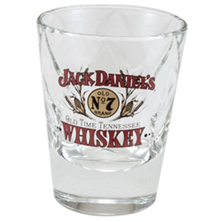 Jack Daniel's Old Time Whiskey Shot Glass for wholesale by M Cornell Importers Inc