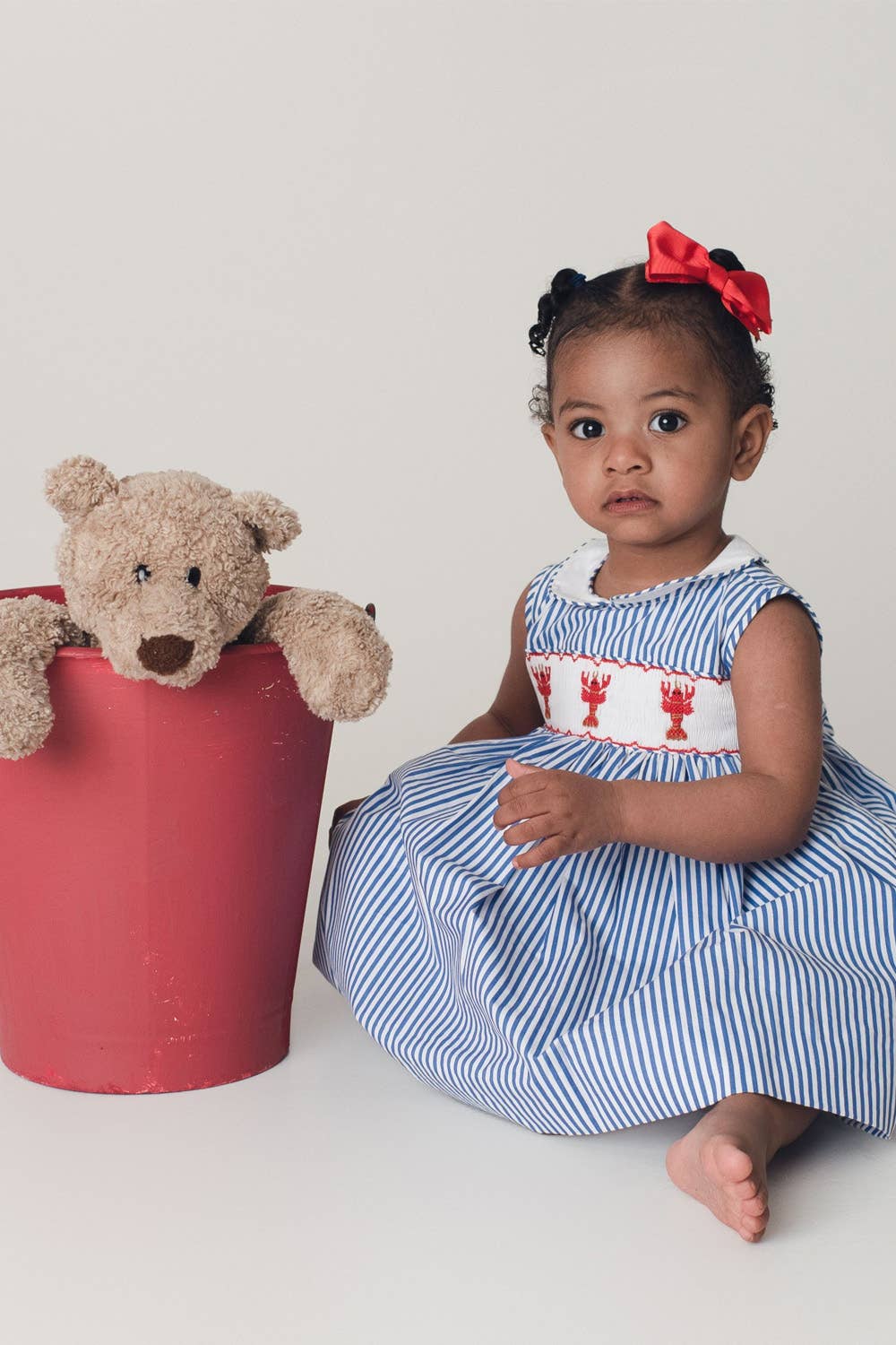 Annafie London Ltd - Wholesale Dress - Kids - LOBSTER smocked dress3