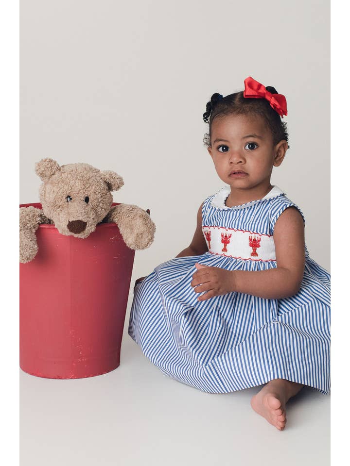 Annafie London Ltd - Wholesale Dress - Kids - LOBSTER smocked dress3