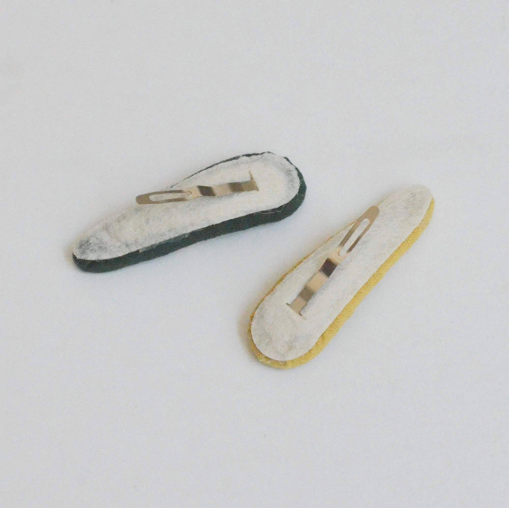 Tangle Shiny Stars - Wholesale Hair Clip - Kids - Triangle Embroidered Floral Snap Hair Clips | Green&Mustard1