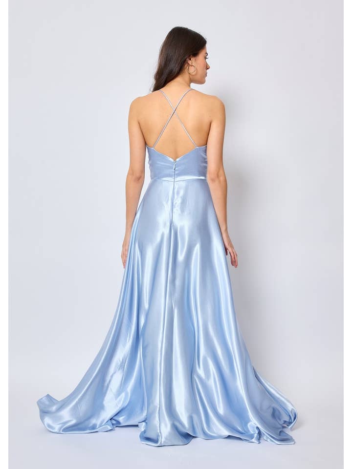 Eva & Lola - Epsilonn - Wholesale Gown - Women's - Long satin dress - HM21887