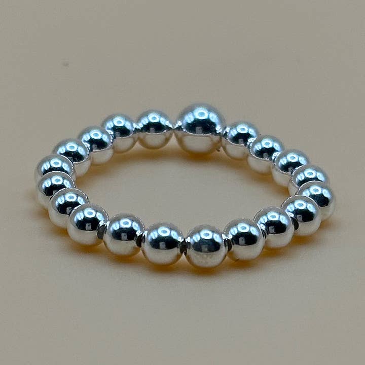 3mm Sterling Silver Beaded Ring for wholesale by Reason Jewelry