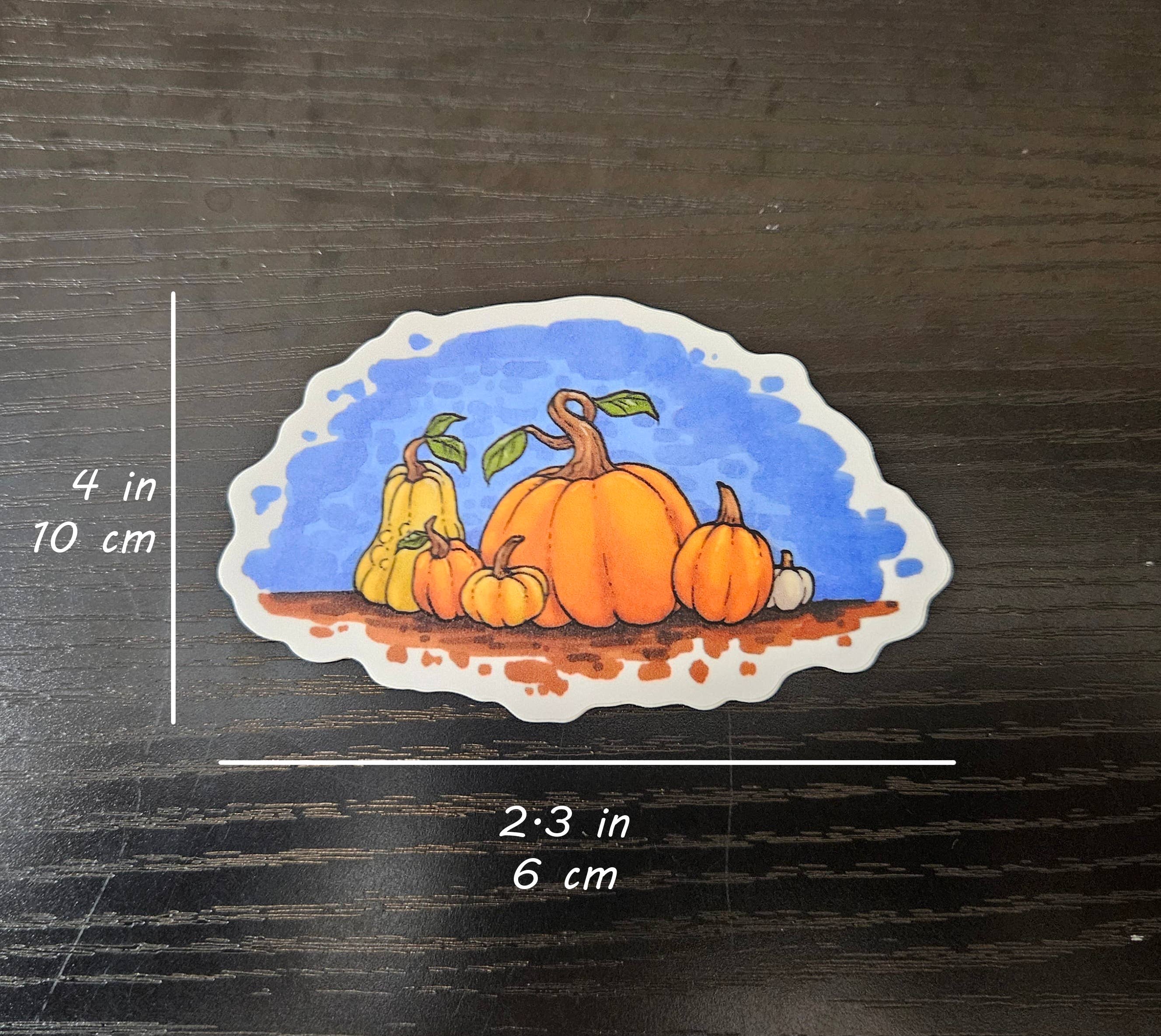 Sleepy Moth - Wholesale Sticker - Pumpkin Patch Die-cut Sticker1