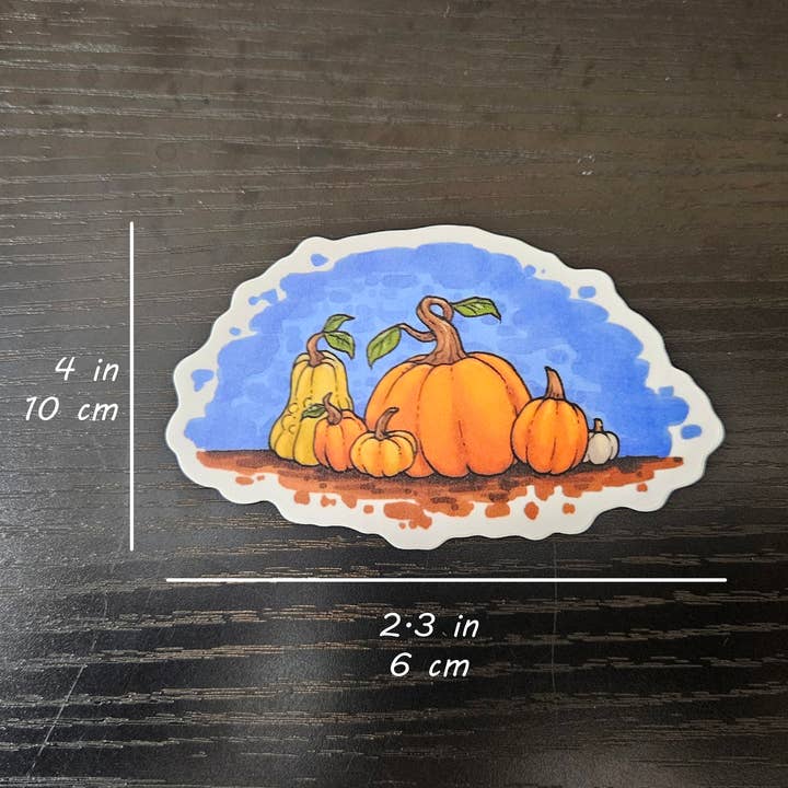 Sleepy Moth - Wholesale Sticker - Pumpkin Patch Die-cut Sticker1