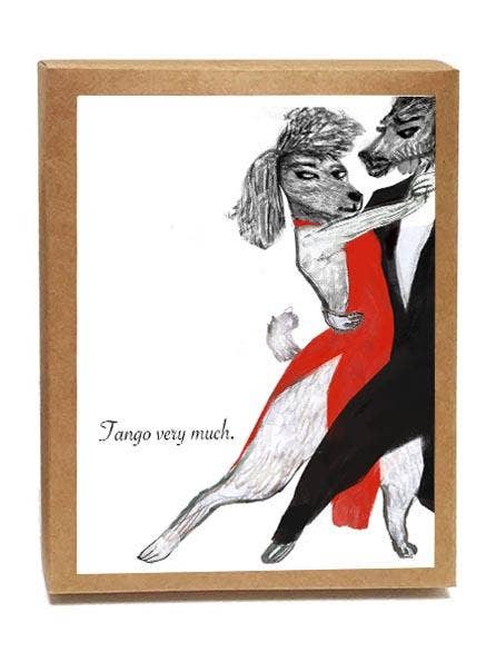 Tango Very Much Boxed Notes | Set di design singolo - 8 Carte per la vendita all'ingrosso da parte di Artiphany