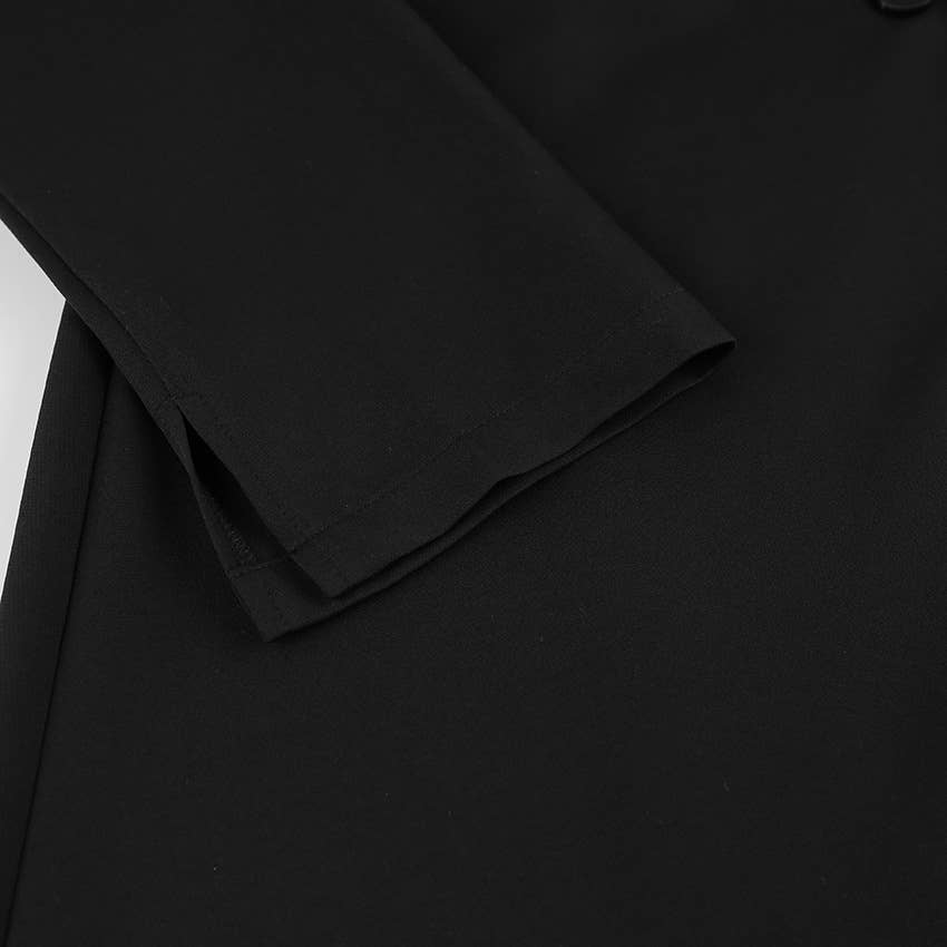 Black V-neck Blazer Dress for wholesale on Faire4