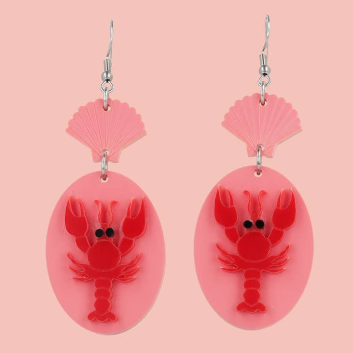 Earrings For A Sushi Restaurant (Pink) for wholesale by Sour Cherry
