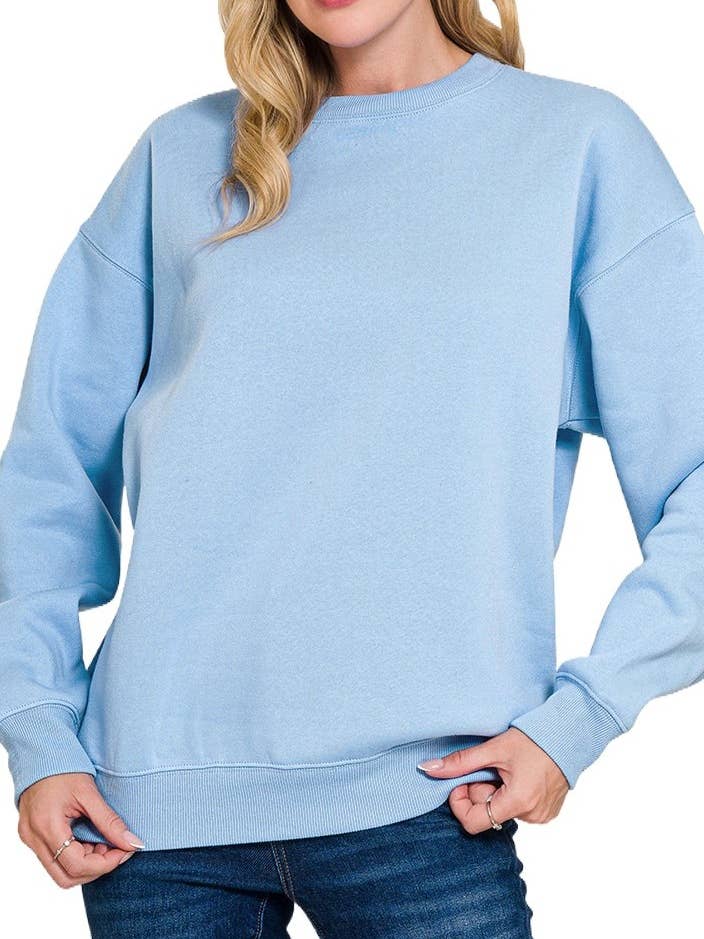 Fleece Crewneck Pullover Sweatshirts for wholesale by Vanilla Monkey