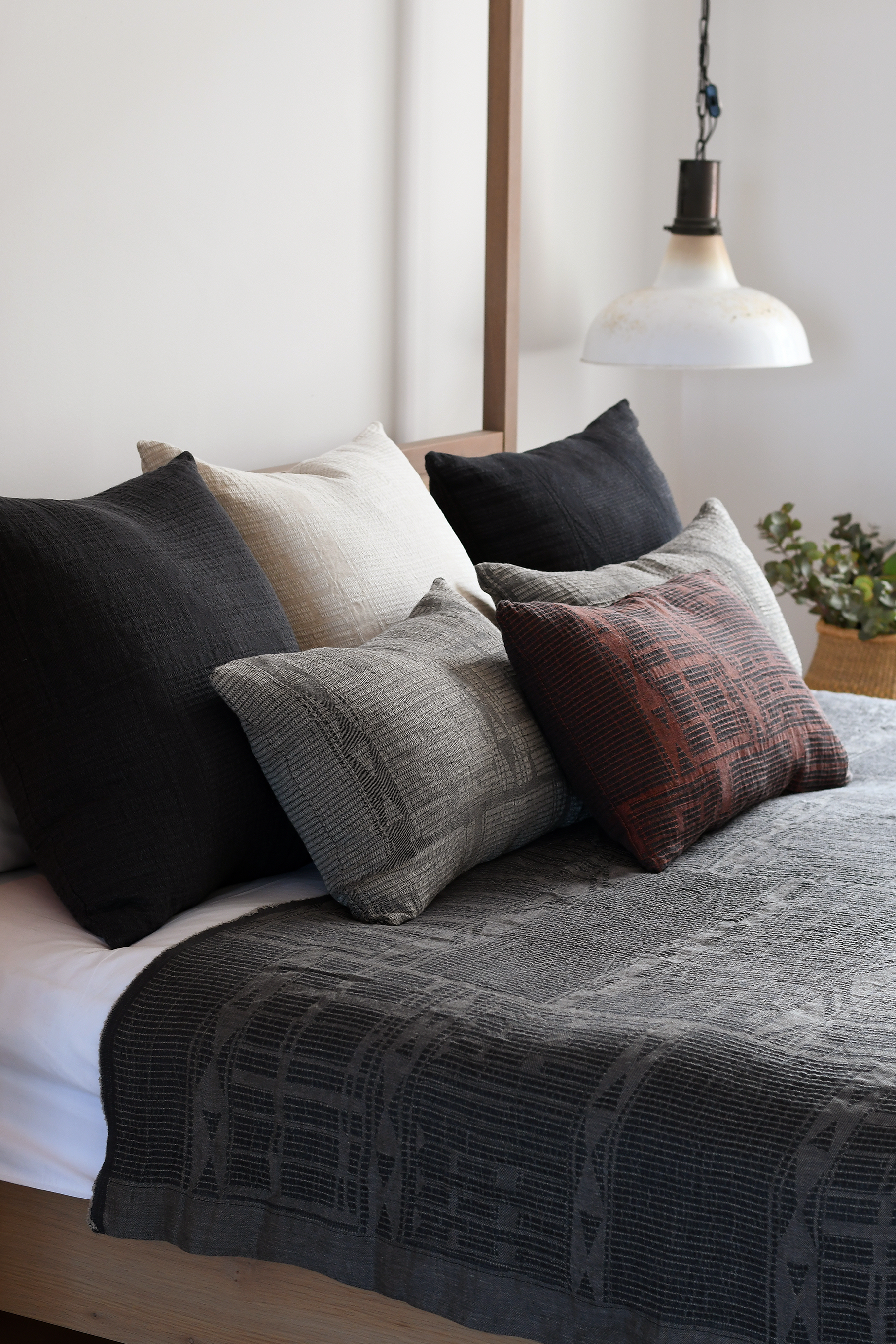 African Jacquard - Wholesale Throw blanket - 100% Linen Bogolan Bed Throws4