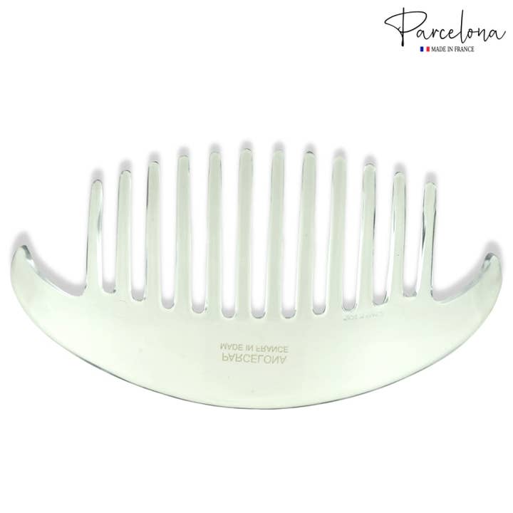 Parcelona - Wholesale Hair Brush/Comb - Parcelona French Alice Large Celluloid 12 Teeth Side Hair Combs for Women 2 Pcs13