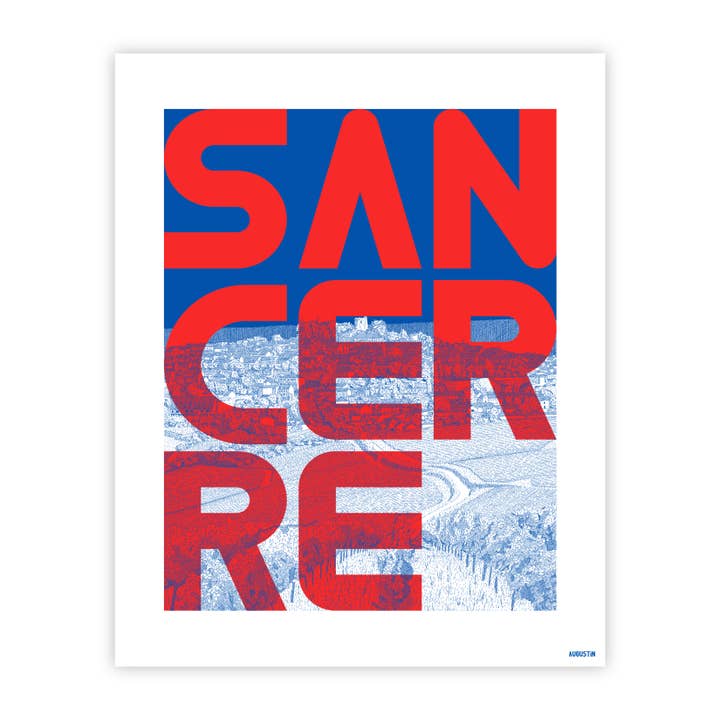 Sancerre (red) - poster for wholesale by Augustin