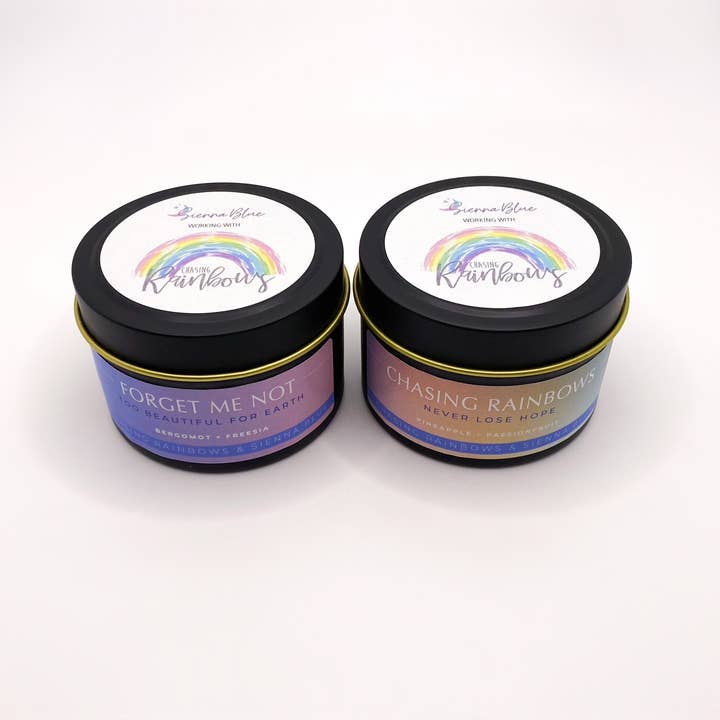 Sienna Blue Handmade – wholesale Jar/filled candle – Baby loss awareness candle