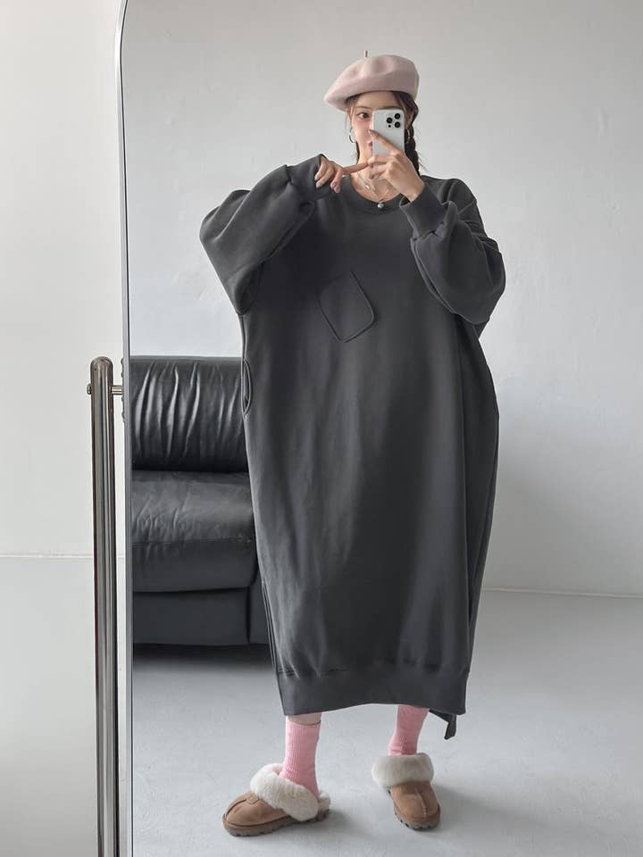 Little Light - Wholesale Dress - Women's - Cozy Long Fleece Ops — Made in Korea3