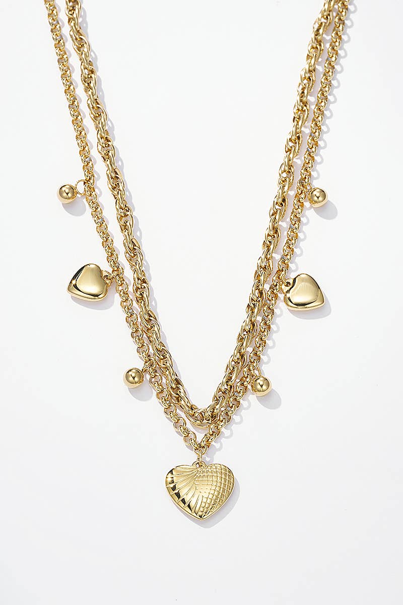 Guld Halskæde i rustfrit stål 224AQ134 for engroshandel på Faire3