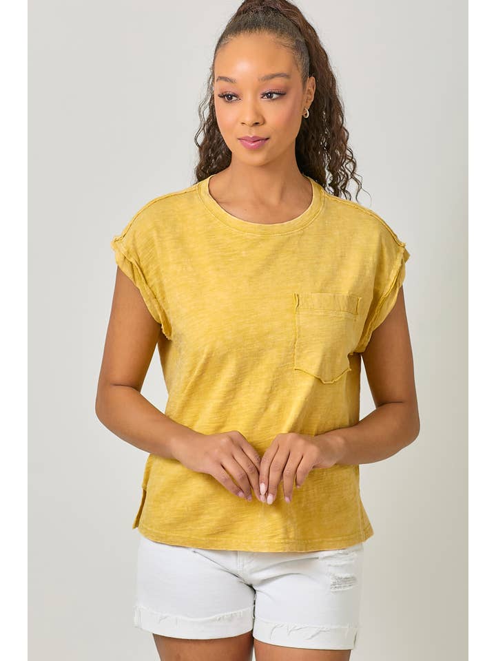 Mystree - Wholesale T-Shirt - Women's - 61119 Washed Slouchy Essential Tee22