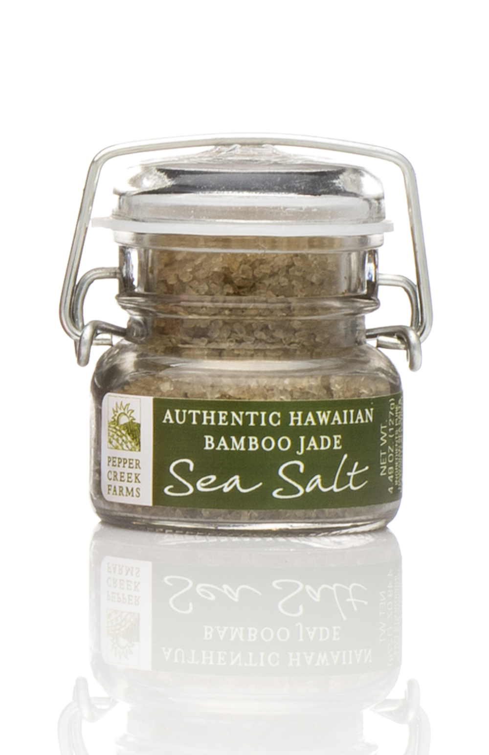Pepper Creek Farms - Venta al por mayor Sal - Sal marino de jade de bambú hawaiano, 4,57 oz0
