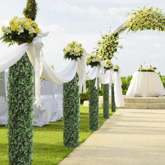 Larksilk – wholesale Artificial plant – 20" X 20" Faux Boxwood Panels - Realistic Greenery For Home1