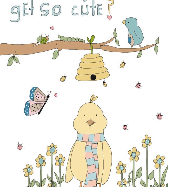 Grußkarte „Wie bist du so süß geworden? für den Großhandel von Elle Bee Art Studio