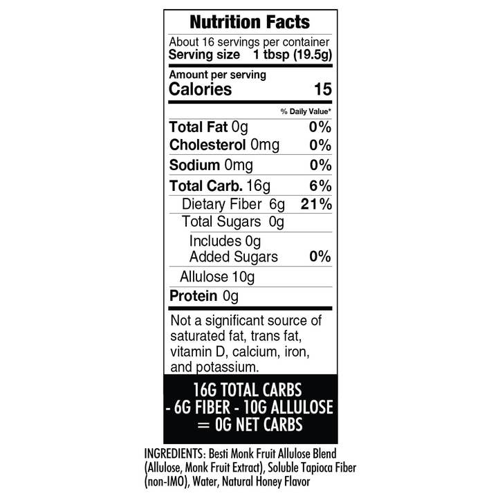 Wholesome Yum - Wholesale Honey - Wholesome Yum Zero Sugar Honey Substitute2