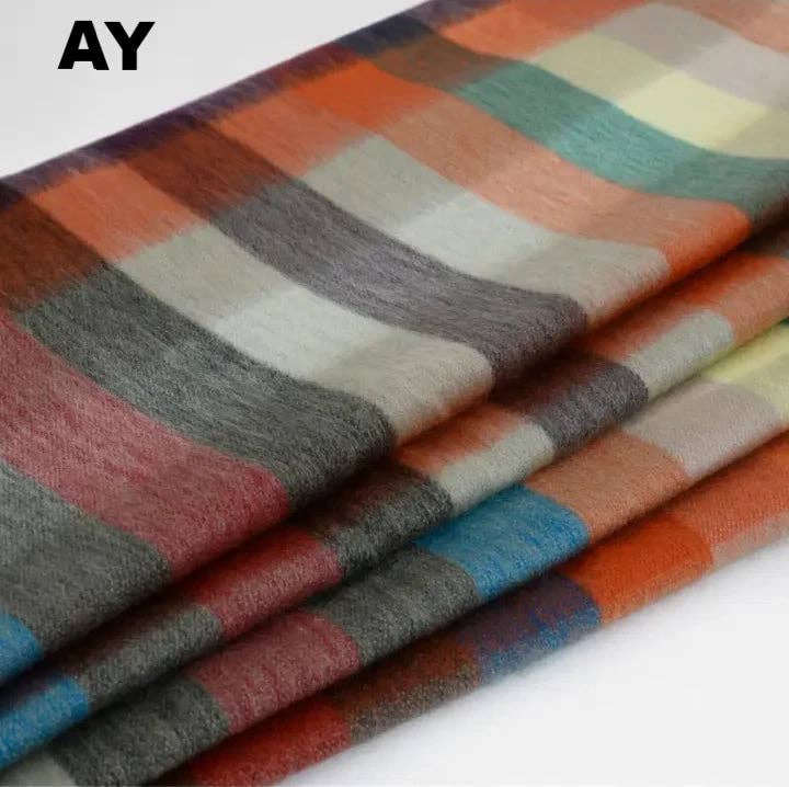 Choice Alpaca Products – wholesale Filtar – Alpacka Bed Filt - Randig84