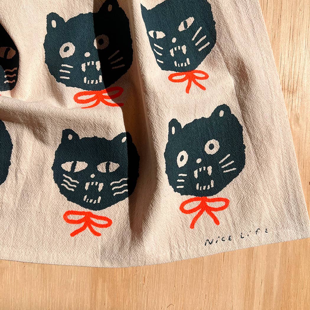 Nice life - Wholesale Tea Towel - BAD CATS tea towel4