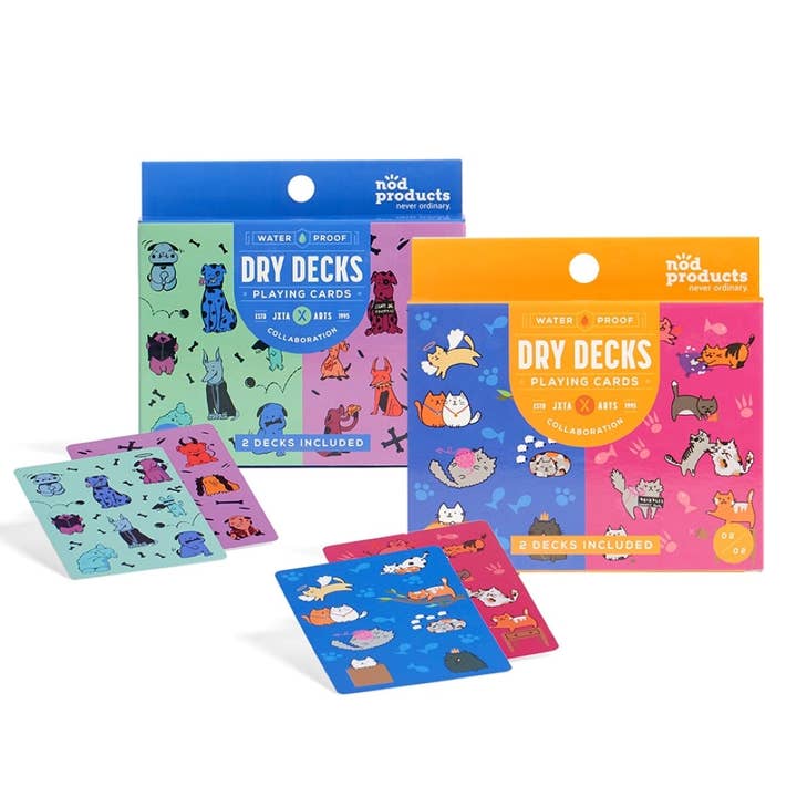 NOD Products - Wholesale Playing Cards - Waterproof Playing Cards PRE-PACK (20% OFF!) Dog and Cat