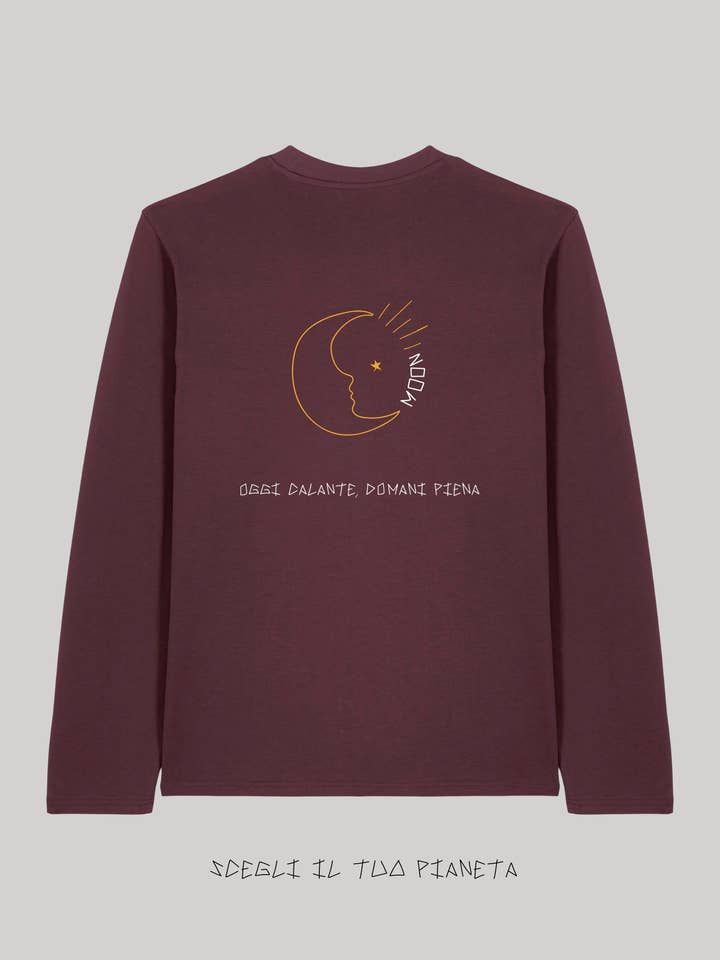 Giorgia Fratta – wholesale Sweatshirt – Women's – Long Sleeve Red Brown Embroidered Made in Italy2